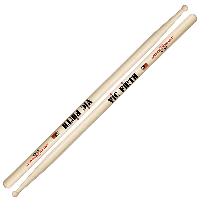 Vic Firth AS5B American Sound Wood Tip 5B Drumsticks image 1