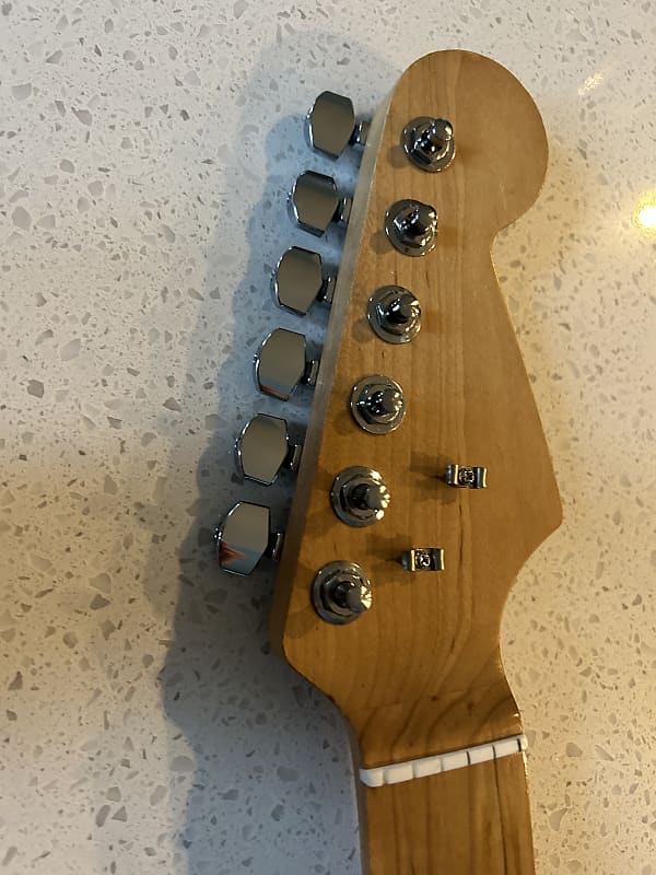 Warmoth Stratocaster Neck ‘59 Gold Frets - Roasted Maple | Reverb