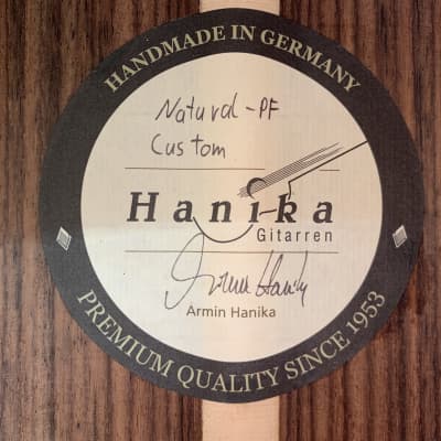 2018 Hanika Natural-PF Custom 7 - Natural Satin | Custom Shop German 7-String Classical Guitar with Monitor Sound Hole | OHSC image 18