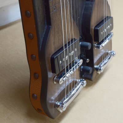 Double Neck - Console Style - Lap Steel Guitar - D / C6 Tuning - Satin Relic Finish - USA Made - Hand Crafted image 9