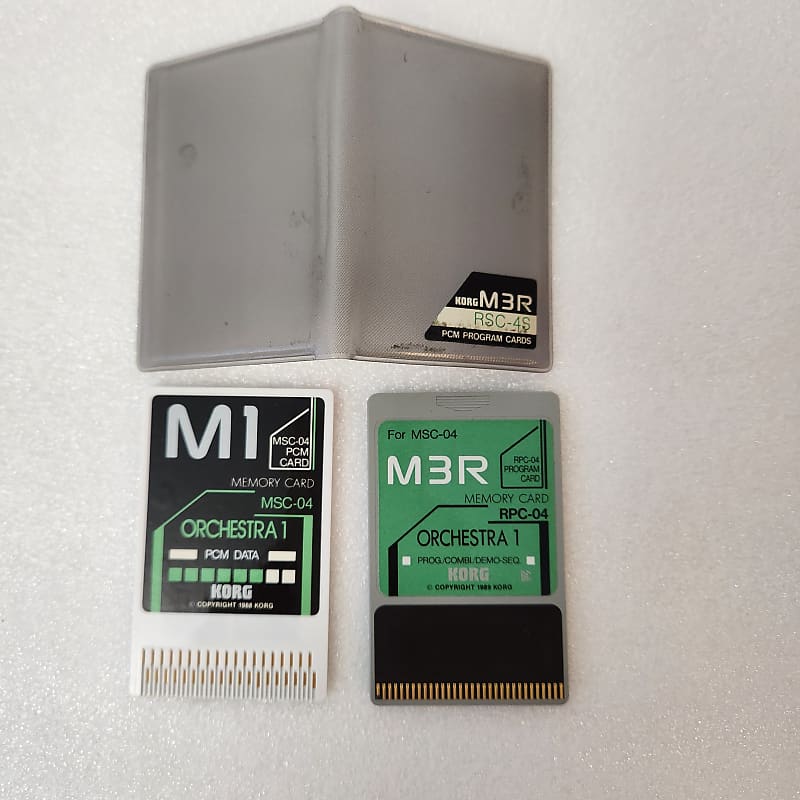 Korg M1 Orchestra 1 MSC-04 Memory Cards Sound PCM Data M3R Expansion RPC-04