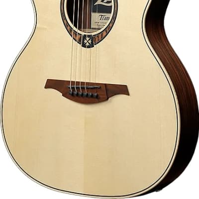 Lag T270ASCE Tramontane 270 Auditorium Slim Cutaway Khaya Neck 6-String Acoustic-Electric Guitar image 3