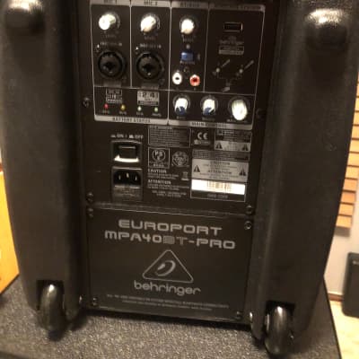 Behringer Europort MPA40BT-PRO All-In-One Portable PA System image 1