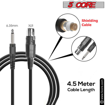5 Core Professional Dynamic Microphone 3 Pieces Cardiod Unidirectional Handheld Mic Karaoke Singing Wired Microphones with Detachable XLR Cable, Mic Clip, Carry Bag   BETA 3PCS image 7