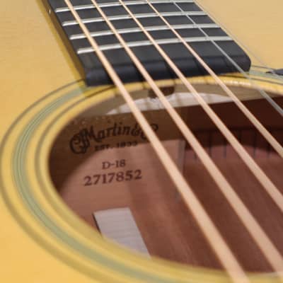 Martin USA D18 Standard Dreadnought Tinted Natural Acoustic Guitar w/OHSC image 10