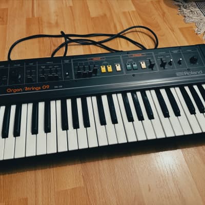 Roland RS-09 MKII 44-Key Organ / String Synthesizer 1980s - Black with Colored Buttons