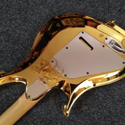 KOLOSS X6 headless Aluminum body electric guitar Gold image 6