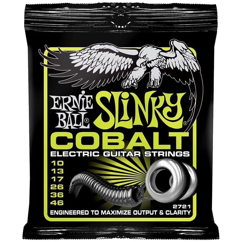 Ernie Ball Cobalt Regular Slinky Electric Guitar Strings, .010 - .046 image 1