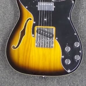 Jay Turser JT LT CUSTOM 69 Tele Slimline Electric Guitar Tobacco Sunburst image 2