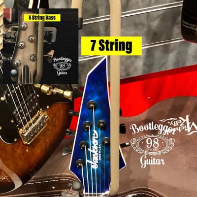 Two Guitar Bar Hanger’s  Bootlegger Guitar 2020  Black image 5