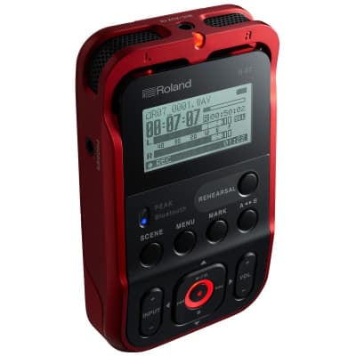 Roland R-07 Portable High-Resolution Audio Recorder - Red image 10