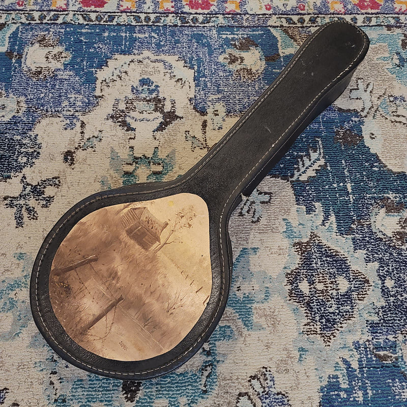 Vintage Banjo Case with Artwork | Reverb