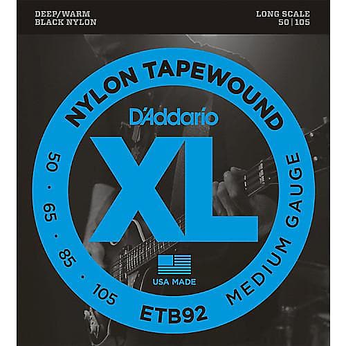 D'Addario XL Nylon Tapewound Medium Gauge Bass Strings image 1