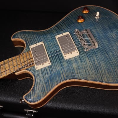 Knaggs Guitars Keya in Blue Marlin with T1 Top & Back w/ Pale Moon Ebony Fretboard image 10