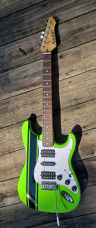 Austin  AST Mod Partscaster  Year NA Slime Green image 1
