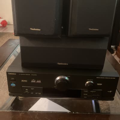 Technic Reciver and 3 matching technic speakers  Sa-dx 750 1998 Black image 4
