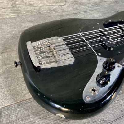 Fender Mustang 8-String Bass 1975 Black image 5