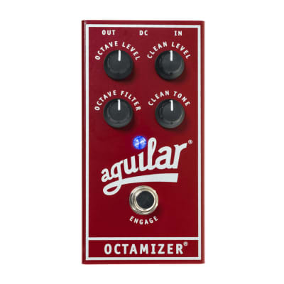 Aguilar Octamizer V2 Bass Octave Effect Pedal, Clean and Octave Sounds, and Indepndent Volume Controls for sale