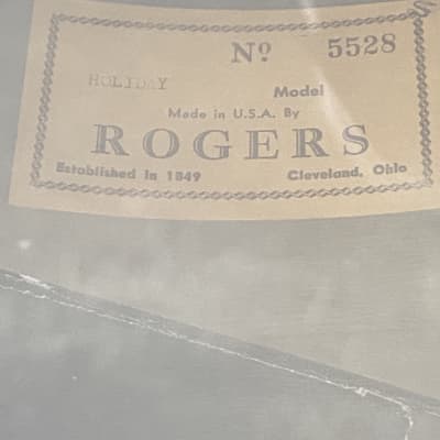 Rogers  Holiday 60’s Silver sparkle broken glass 22,13,16  Cleveland ,drums set image 13