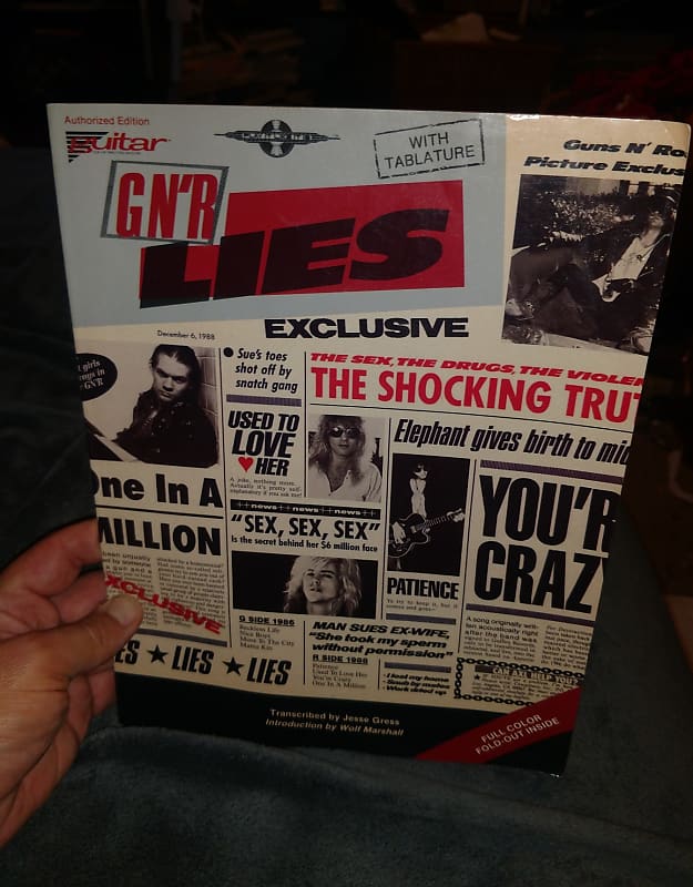 Guns  N Roses Lies Guitar Tab Book image 1