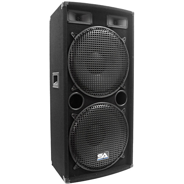 Seismic Audio SA-155.2Single Passive 2x15" 500w Speaker image 1