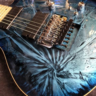 G-Life Guitars G-Phoenix Custom Ⅶ Stardust Blue Moon [7 string][Made in Japan][IKE011] image 4