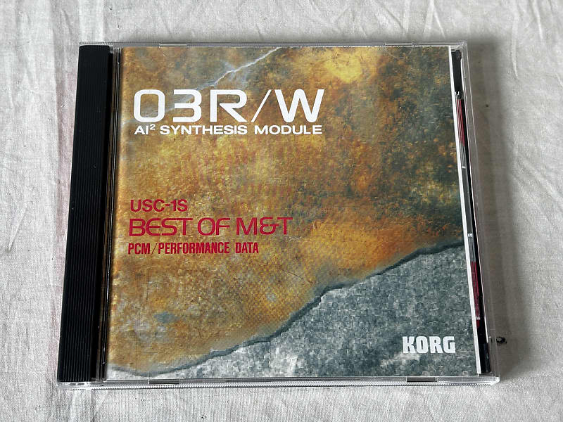 Korg 03R/W PCM/PERFORMANCE DATA USC-1S BEST of M&T w/ case