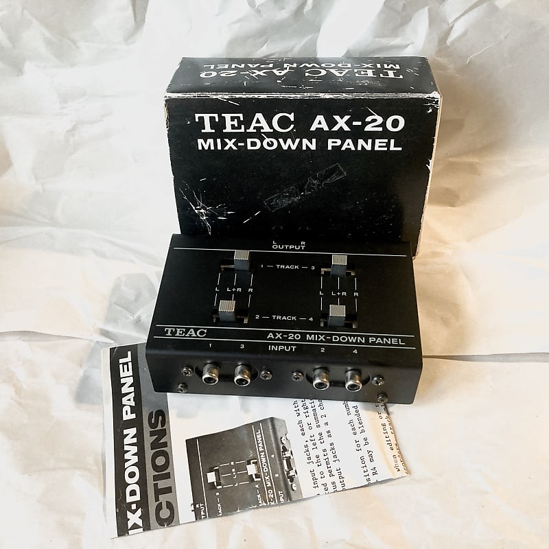 TEAC AX-20 MIXDOWN PANEL 80’s