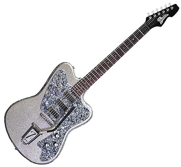 Italia Modena Classic Electric Guitar - Silver | Reverb