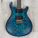 PRS Paul Reed Smith Wood Library Custom 24 Guitar, Ziricote, Satin Cobalt Blue