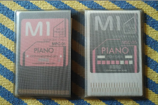 Korg M1 sound cards MPC-05 + MSC-05 1989 black/white | Reverb