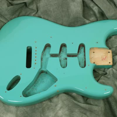 1980s Fender Stratocaster JV Reissue Body MIJ  - Seafoam Green image 1
