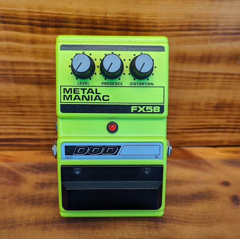 DOD FX58 Metal Maniac 1990s - Yellow | Reverb