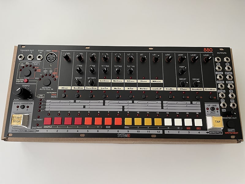 System80 880 Analog Drum Machine for Eurorack Reverb