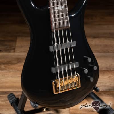 Spector Euro 5 Classic 5-String EMG Bass Guitar – Solid Black Gloss image 3