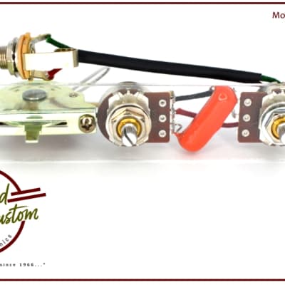 Hoagland Custom "ELDRED MOD" Handcrafted Esquire Wiring Harness - 3-way switching & Orange Drop Cap image 1