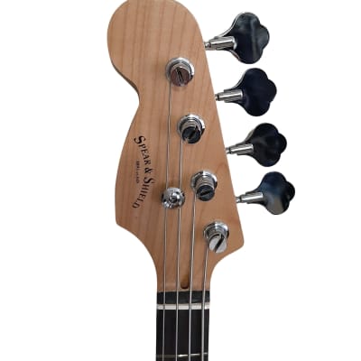 Left handed Bass Guitar for Beginners Regular Size Sunburst SPS510LF with 5 item Package image 4