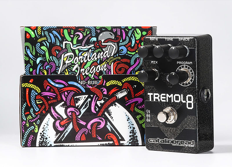 Catalinbread Tremolo8 2023 Black Sparkle Tremolo + Modulation pedal. New! image 1