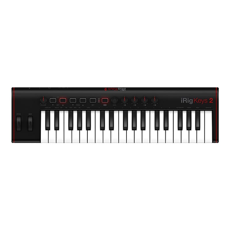IK Multimedia iRig Keys 2 37-Key Mobile MIDI Keyboard Controller 2020 image 1
