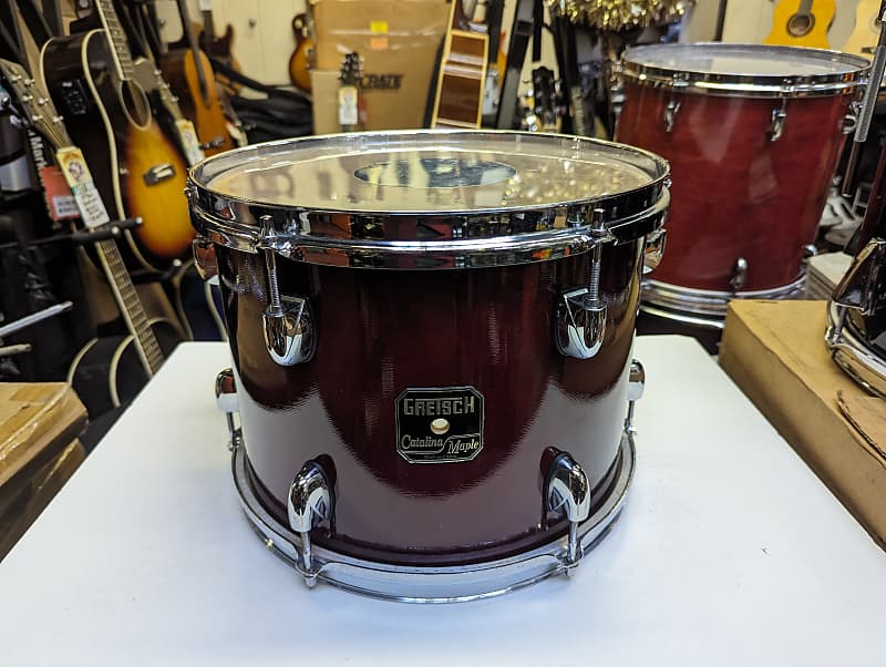 Super Clean! Gretsch Catalina Maple 9 X 12" Wine Red Lacquer Tom - Looks & Sounds Excellent image 1