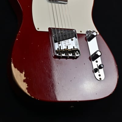 Fender Custom Shop B3 LTD Reverse '50s Telecaster from 2023 in Relic Cimarron Red with original hardcase image 4