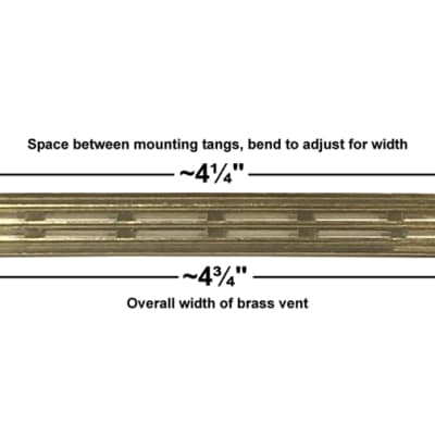 Brass Vent for Early Vox and Marshall Amplifiers image 2