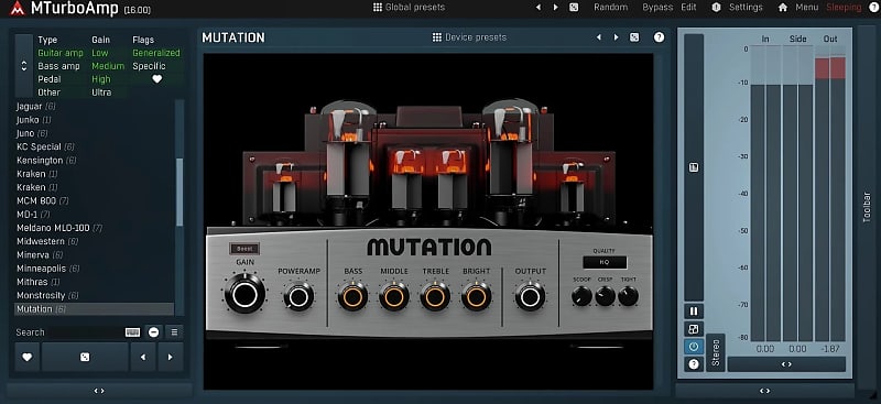 Melda MTurboAmp (Download)<br>Guitar Amp simulator image 1
