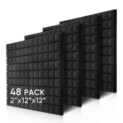 High Acoustic Panels Studio Soundproofing Foam Wedge Tiles 12L X