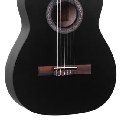 Lucida Classical 3/4 Acoustic Guitar - Matte Black image 1