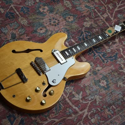 1982 Epiphone Casino Natural, Biege Label, Made in Japan Matsumoku Factory, MIJ image 2