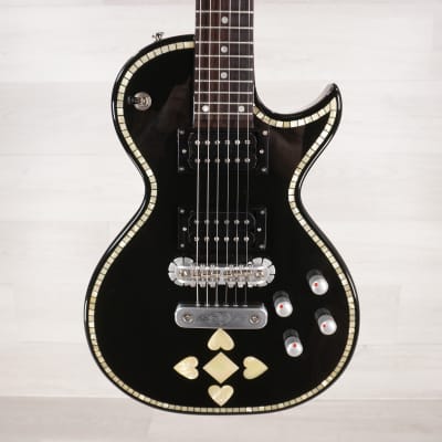 Zemaitis C24SU BLACK PEARL Heart Electric Guitar With Deluxe Zemaitis  Gigbag | Reverb