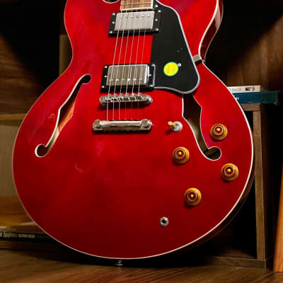 Tokai ES-78 SR semi hollowbody in Seethru Red Traditional