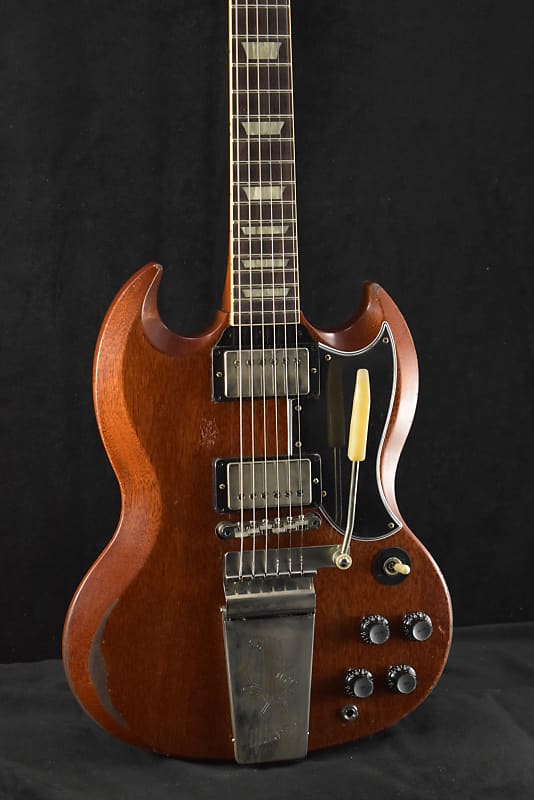 Gibson Murphy Lab 1964 SG Standard With Maestro Vibrola Faded Cherry Heavy Aged image 1