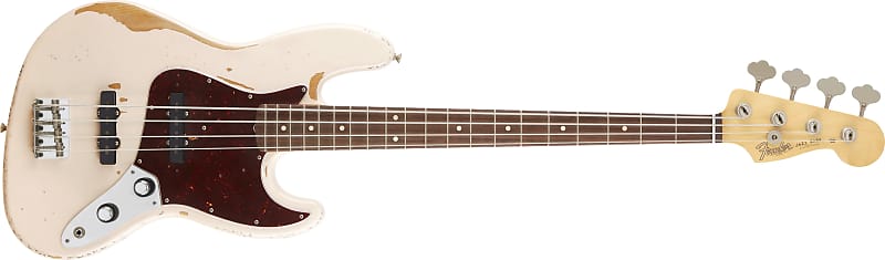 Fender Flea Jazz Bass, Rosewood Fingerboard, Road Worn Shell Pink Bass Guitar - MX19133265 image 1